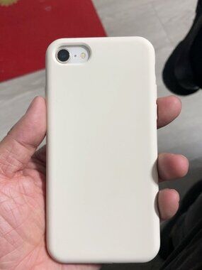 Cream White Silicone Phone Case